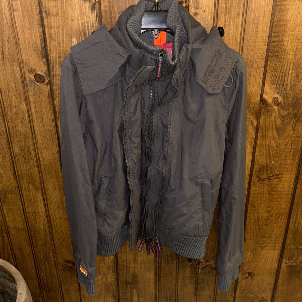 Superdry Women’s Charcoal Windbreaker